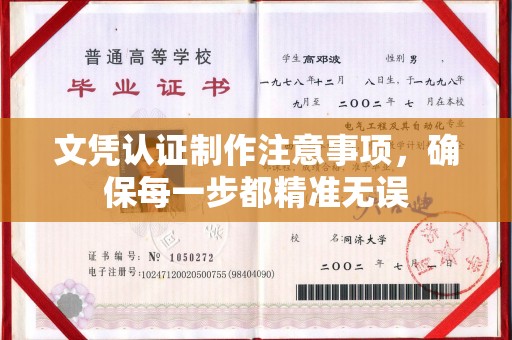 纳雍文凭认证制作注意事项，确保每一步都精准无误